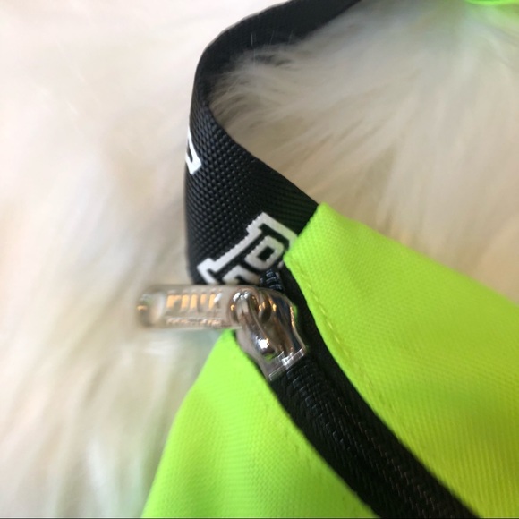 Victoria Secrets Pink Neon Yellow, Black and White Fanny Pack - Picture 3 of 7